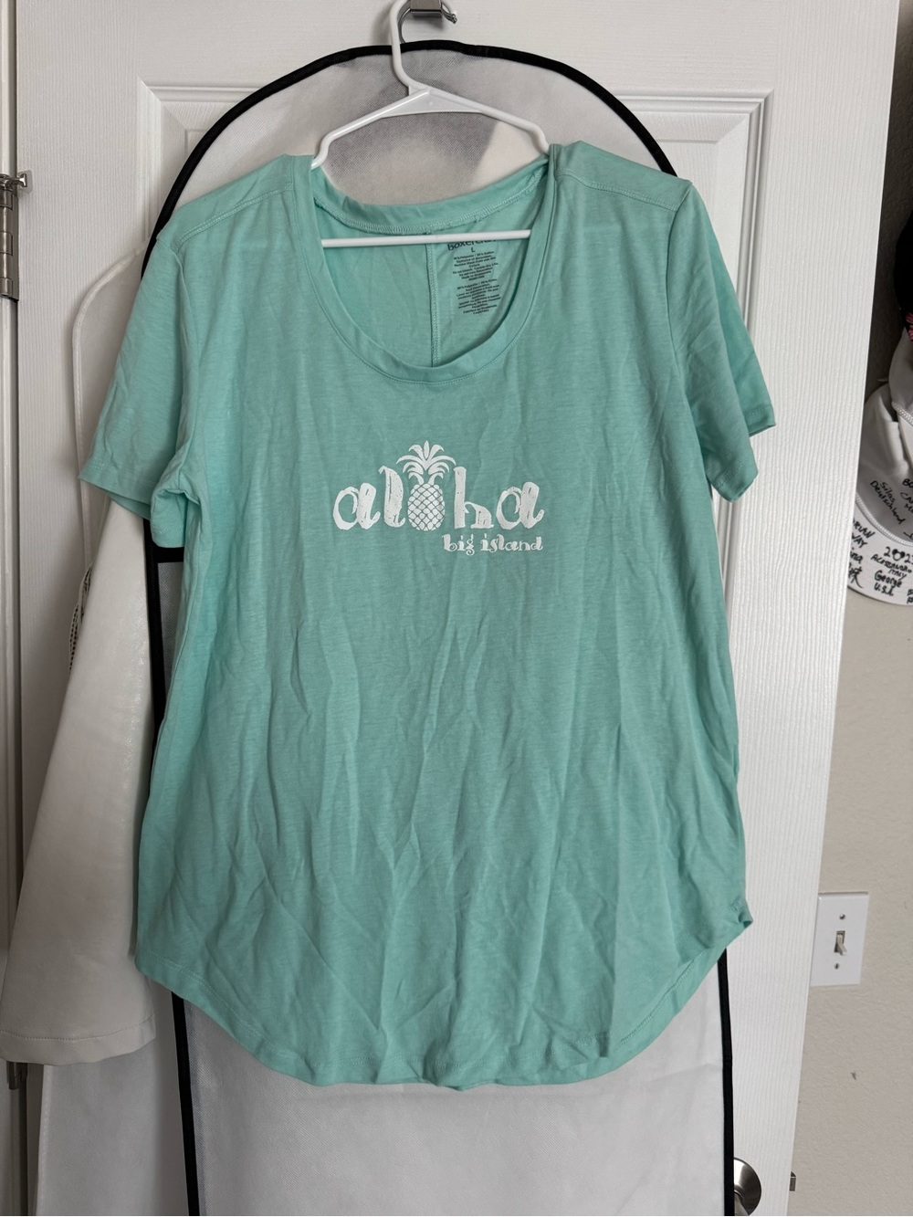 Mint Green Aloha Pineapple Short Sleeve Tee
